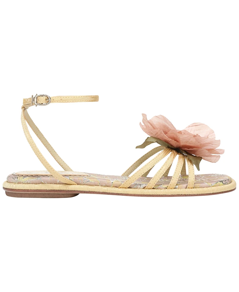 Circus Ny by Sam Edelman Women's Olana Flower Strappy Flat Sandals