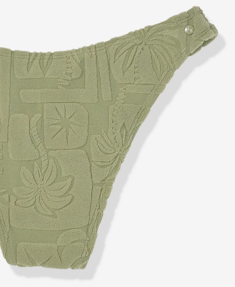 Volcom Women's Palmcation Textured V Swim Bottoms