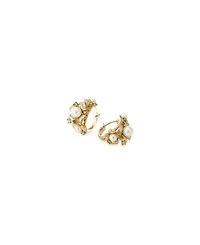 Retro Chic Garden Blossom Hoop Earrings
