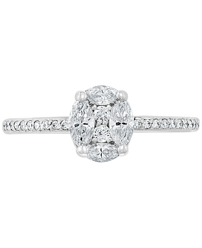 Effy Collection Diamond Ring (3/8 ct. t.w.) in 14k White Gold