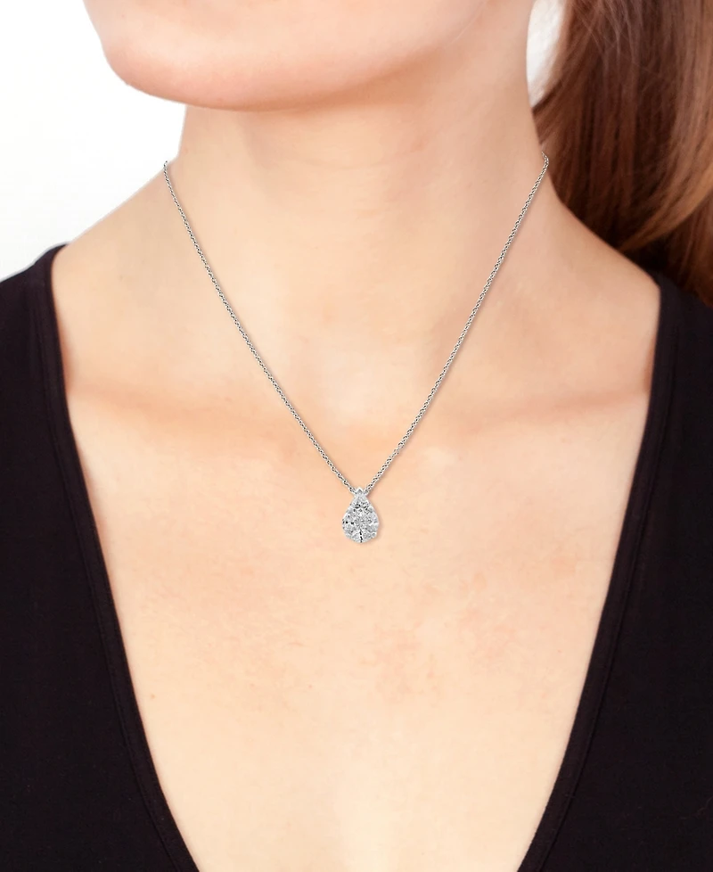 Effy Collection Diamond Pendant Necklace (3/4 ct. t.w.) in 14k White Gold