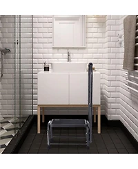 Sugift 330 lbs Non-Slip Heavy Duty Step Stool