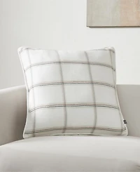 Tahari Home Woven Plaid Reversible Decorative Pillow, 20" x 20"