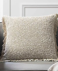 Tahari Home Heathered Fringe Decorative Pillow, 20" x