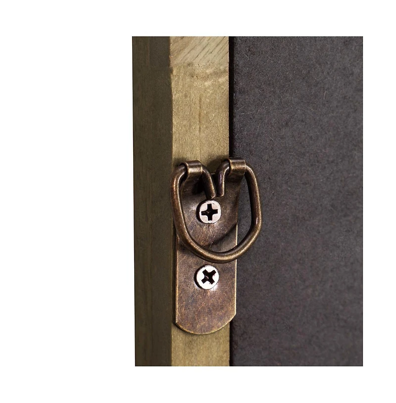 Emma+Oliver Julien Wall Mirror with Solid Wood Frame and Silver Backed Glass for Clarity for Entryways, Dining Rooms & More