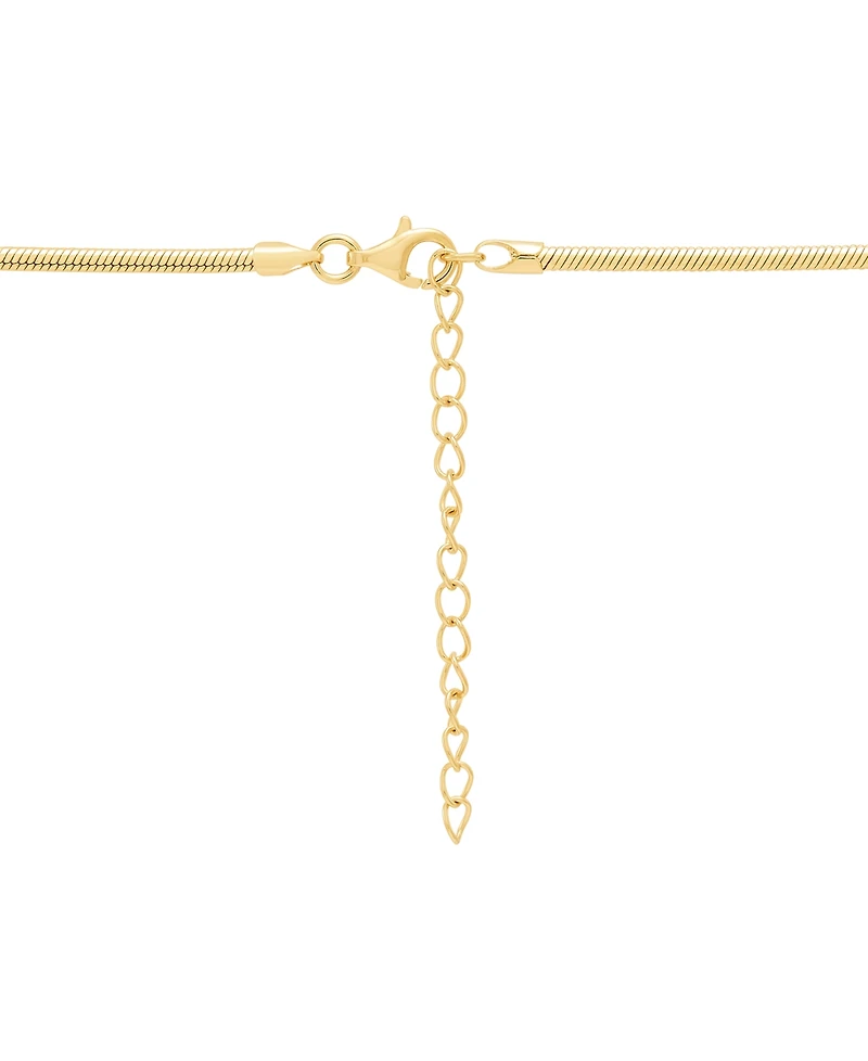Macy's Sapphire Necklace (7/8 ct. t.w.) in 14k Yellow Gold-Plated Sterling Silver