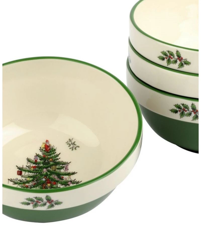 Spode Christmas Tree Stacking Bowls, Set of 4