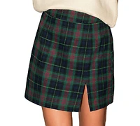 Cupshe Women's Drama Club Plaid Mini Skirt