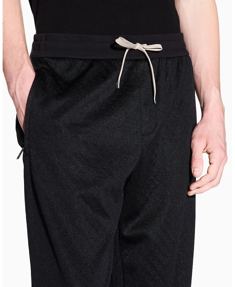 A|X Armani Exchange Men's Jacquard Allover Logo Jogger