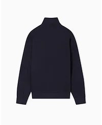 A|X Armani Exchange Men's Grosgrain Logo Fleece Quarter Zip Sweatshirt