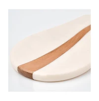 Marble and Wood Spoon Rest