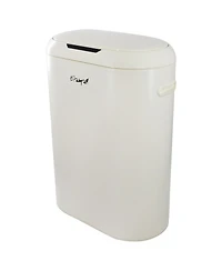 Elama 13 Gallon Automatic Sensor Hands Free Round Top Trash Can in Black