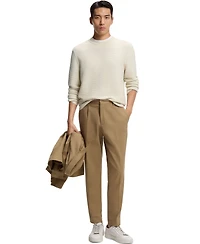 Boss by Hugo Men's Knitted Structure Cotton Sweater