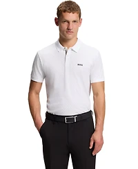 Boss by Hugo Men's Printed Pattern Cotton-Pique Polo Shirt