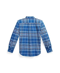 Polo Ralph Lauren Boys 8-20 Plaid Cotton Oxford Shirt