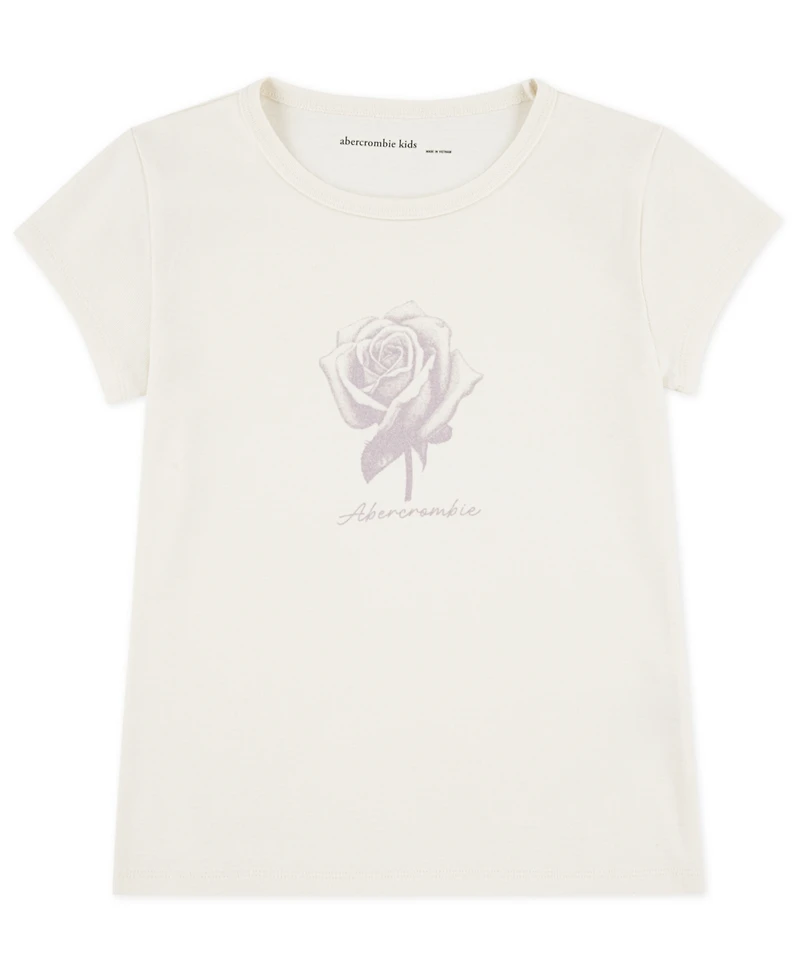 abercrombie kids Girls' Rose Logo Short-Sleeve T-Shirt