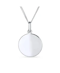 Bling Jewelry Round Disc Equestrian Inspirational Saying Quote Cz Horseshoe Pendant Necklace & Stud Earrings Western Jewelry Set Sterling Silver