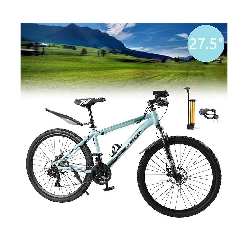 Artudatech 27.5-Inch 27-Speed Mountain Bike for Adults with Dual Disc Brakes & Suspension Fork for Modern Adventure