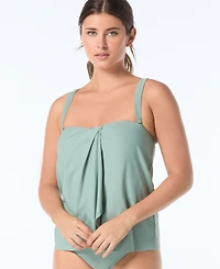 Coco Reef Contours Clarity Bra-Sized Bandeau Tankini Top