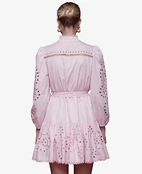 Avec Les Filles Women's Eyelet Shirtdress