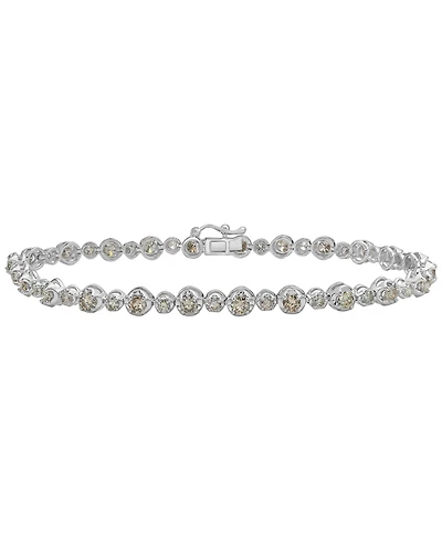 Macy's White Diamond Bracelet (3 ct. t.w.) in 10k White Gold