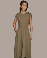 Donna Karan Weekend Women's Cap Sleeve Crewneck Dress