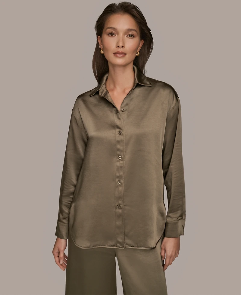 Donna Karan Weekend Women's Woven Button-Down Shirt