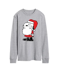 Airwaves Men's Peanuts Santa Snoopy Graphic Long-Sleeve T-Shirt