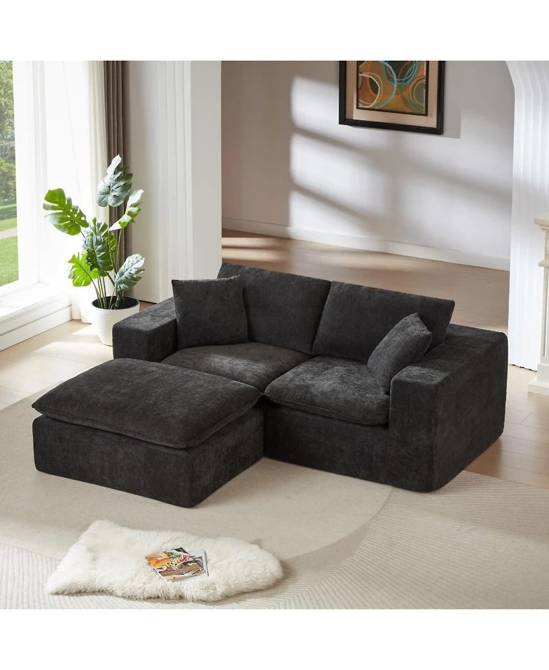 Streamdale Modern Chenille Cloud Sofa - Freely Combinable & Comfortable