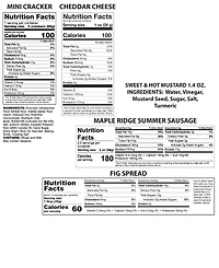 Toscana Brie Cheese Board with Gourmet Gift Pack, 5-Piece