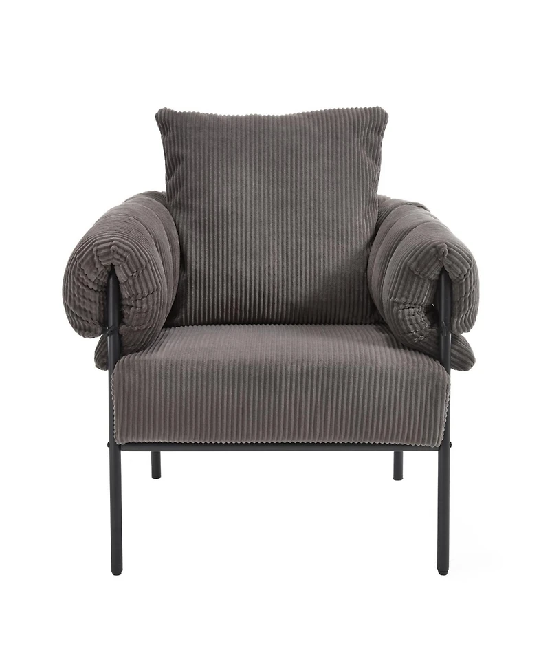 Streamdale Modern decorative chair with gold legs for living room, dressing area, office.