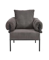 Streamdale Modern decorative chair with gold legs for living room, dressing area, office.