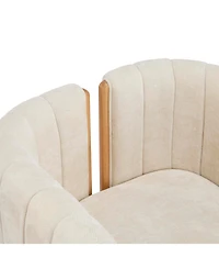 Streamdale Dining Chairs Set of 2, Modern Seating with Rubber Wood Frame