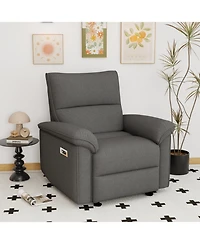 Streamdale Wall Hugger Zero Wall Power Recliner Chair with Usb (Dark Gray)