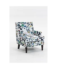 Streamdale Upholstered Chair with Linen Fabric and Nailhead Trim
