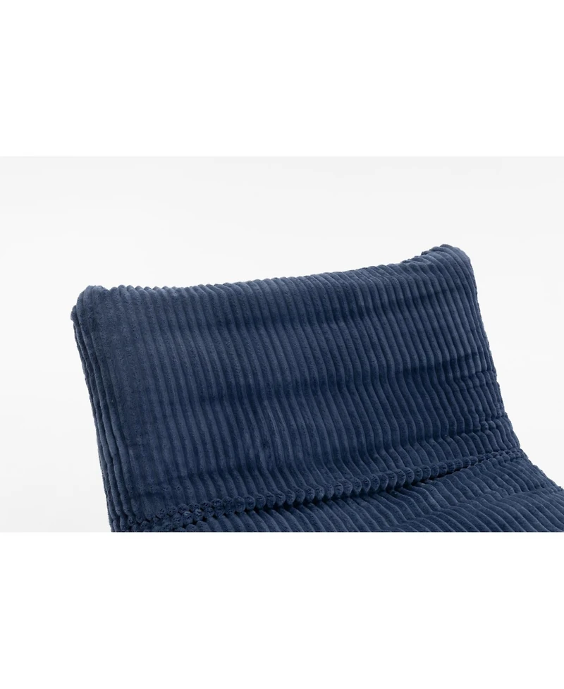 Streamdale Adults' Corduroy Bean Bag Chair with Backrest, Single Seat