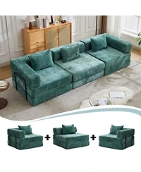 Streamdale Furniture Compression Sofa, Convertible Floor Sofa Bed