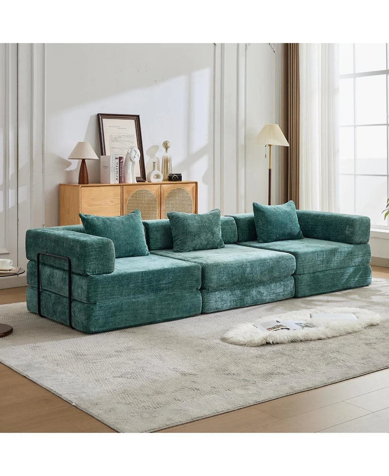 Streamdale Furniture Compression Sofa, Convertible Floor Sofa Bed