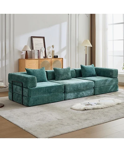 Streamdale Furniture Compression Sofa, Convertible Floor Sofa Bed