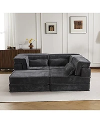 Streamdale Furniture Streamdale Compression Sofa, Convertible Floor Sofa