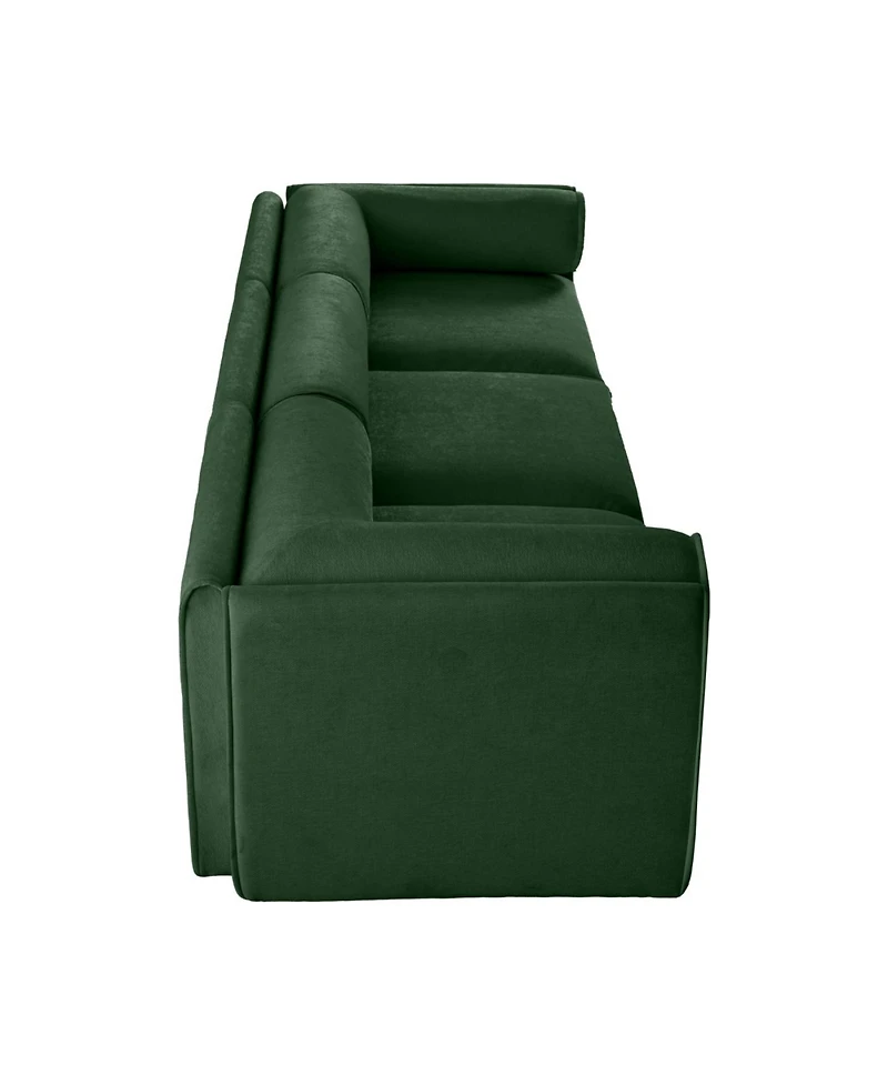 Streamdale Furniture Streamdale Elegant Green Chenille Sofa with Storage Seat, Contemporary 3-Seater Fabric Couch