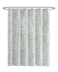 Peri Home Blueberry Chenille Shower Curtain, 72" x 72"