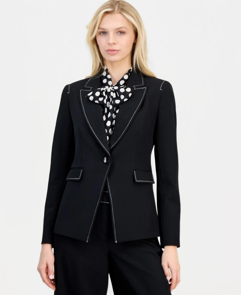 Tahari Asl Petite One-Button Blazer