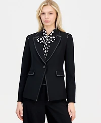Tahari Asl Petite One-Button Blazer
