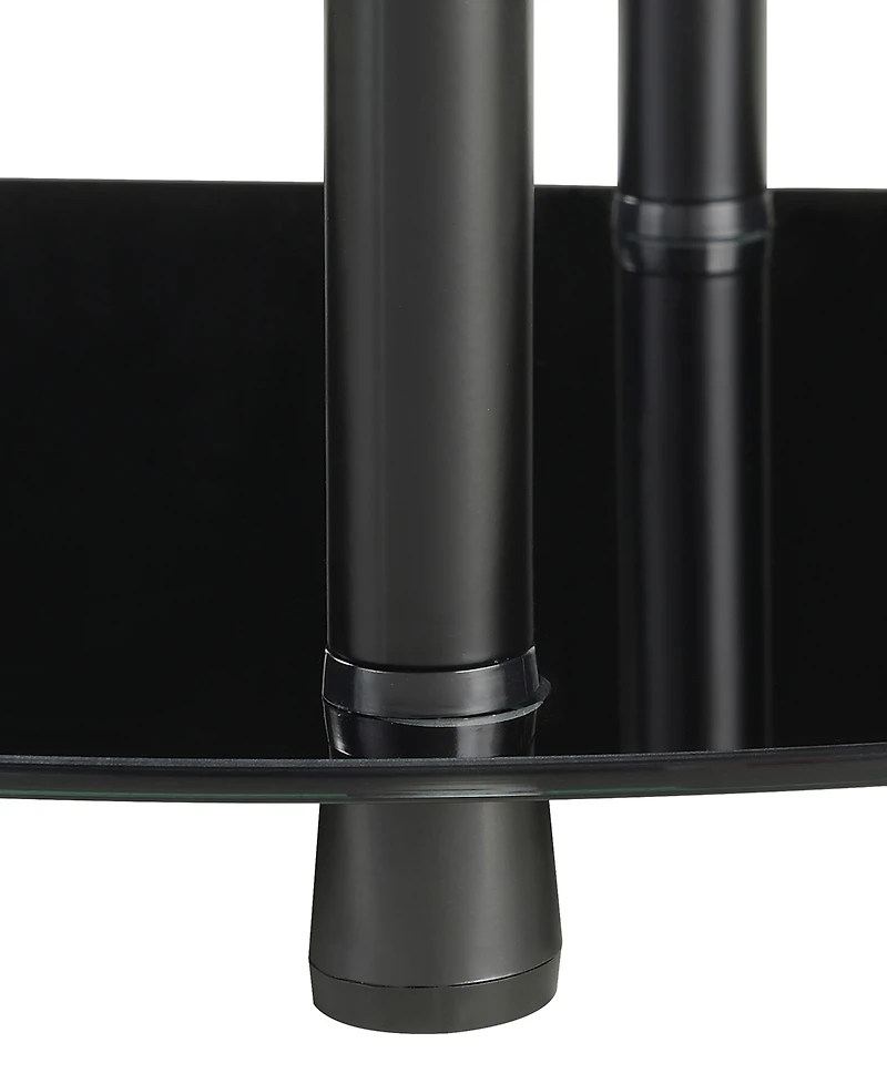 Convenience Concepts 12" Glass Classic Entryway Hall Table