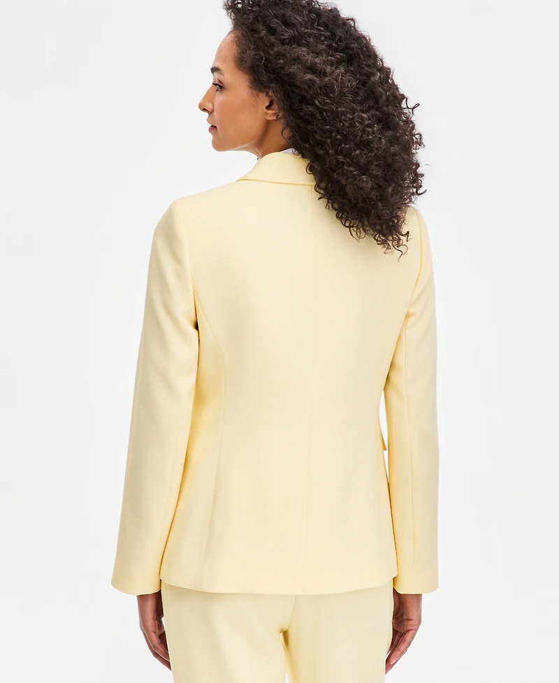 Tahari Asl Women's Peak Lapel One-Button Blazer