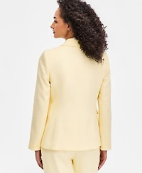 Tahari Asl Women's Peak Lapel One-Button Blazer