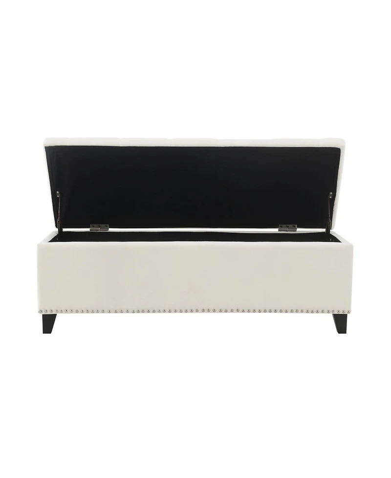 Streamdale Furniture 47.5" Storage Ottoman Bench - Beige