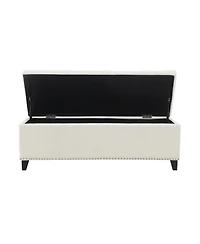 Streamdale Furniture 47.5" Storage Ottoman Bench - Beige