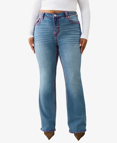 True Religion Plus Becca Mr Bootcut Sup T Flap Jeans